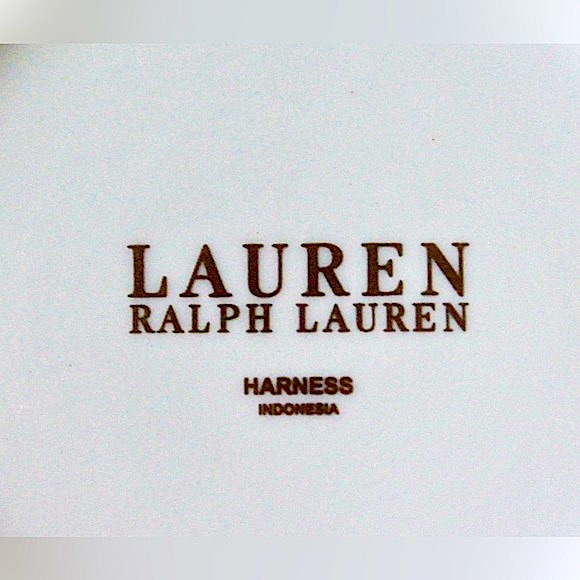 RALPH LAUREN HARNESS CREAMER & SUGAR BOWL SET GOLD BAND LINK - Picture 11 of 11